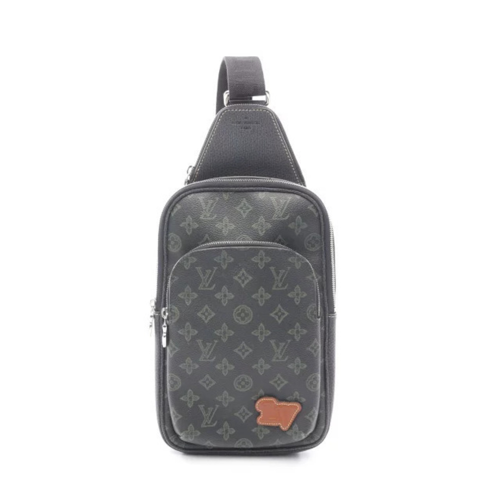 Louis Vuitton Avenue Sling Bag LV Fall Waist Canvas Bag Waist Bag Navy Blue